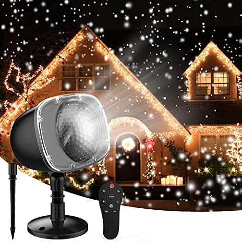 ARGIGU WL-602W Snowfall Christmas Light Projector, Indoor Outdoor