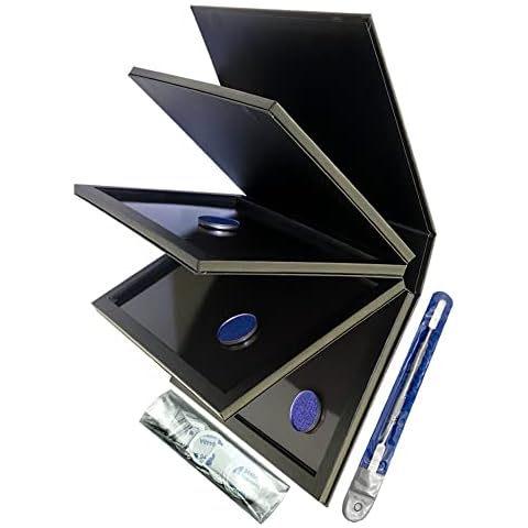 50 Pcs Empty Square Metal Pans Makeup Palette Pans for Eyeshadow Magnetic  Cosmetic Palette Size 26mm (Square - 50 Pcs)