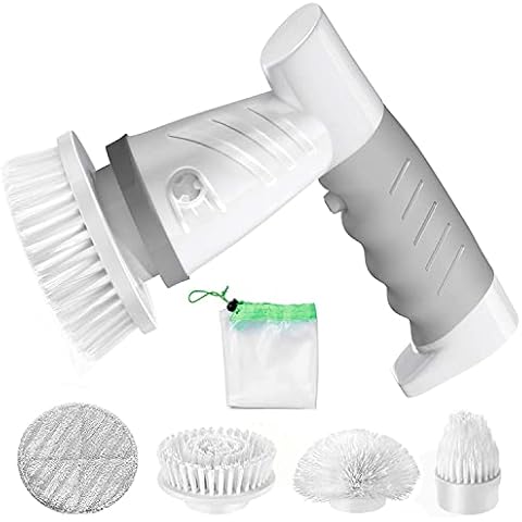 SZFIXEZ Electric Spin Scrubber, Electric Cleaning Brush - 2 Speeds, SXT-160  Cordless Power Spinning Cleaner Brush, Handheld Shower with 8 Replaceable