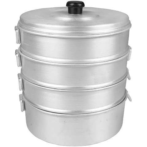 IMUSA Mexicana 24 qt. Aluminum Stovetop Steamer with Glass Lid