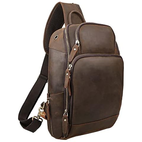  Taertii Small Leather Messenger Bag for Men, Man Purse  Crossbody Shoulder Bags for Travel Business Hiking Daily Use - 8.6x 10 :  Clothing, Shoes & Jewelry