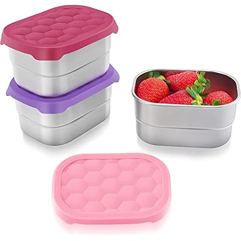 12-pack 8oz/250ml reuseable small plastic freezer storage container jars  with screw lid for food kids baby lunch snacks slime cup, Sturdy  Plastic, BPA Free, Freezer & Dishwasher Safe