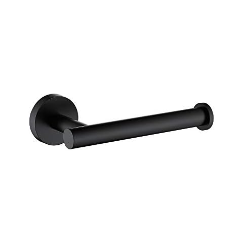 POKIM pokim matte black toilet paper holder stand 2.0 for bathroom floor  freestanding tp roll storage 304 sus stainless steel rustp