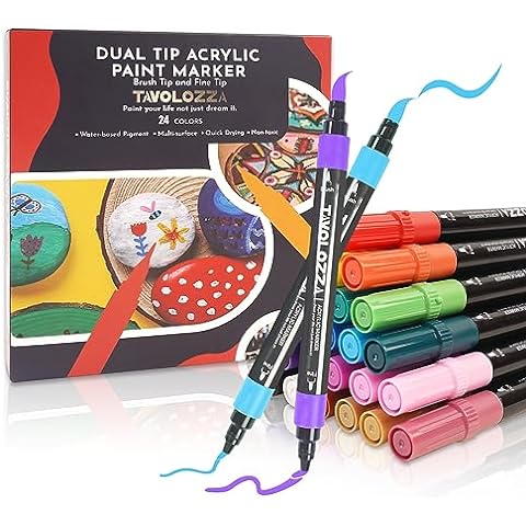 TAVOLOZZA 80 Colors Art Markers Set for Kids & Adult, Double