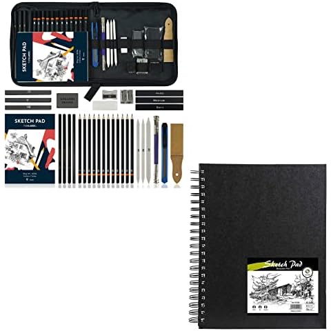 Tavolozza Drawing Art Pencils Set, 34 Pack Professional Drawing and Sketch  Pencil Set in Soft-Sided Art Portfolio Storage Bags for Kids, Teens and