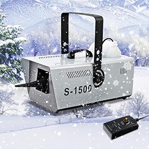 Stage Snow Machine Outdoor Party: LaluceNatz 800W Artificial Fake Snow  Maker by Wireless Remote Control Portable Making Fake Snow Equipment for DJ