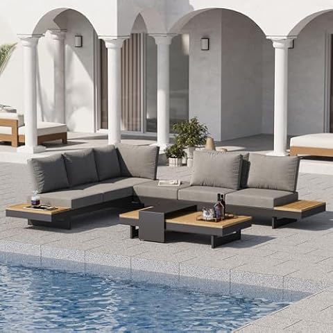 Teak Outdoor Sectional Couch