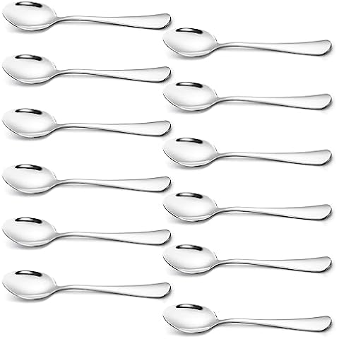 faderic dessert spoons, square head spoons, 18/10 stainless steel