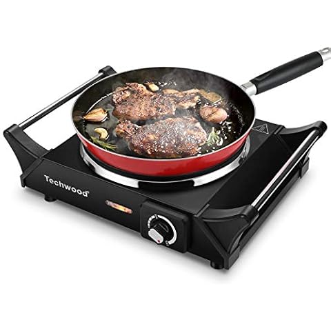 Cusimax Portable Electric Stove, 1600W Infrared Single Burner Heat