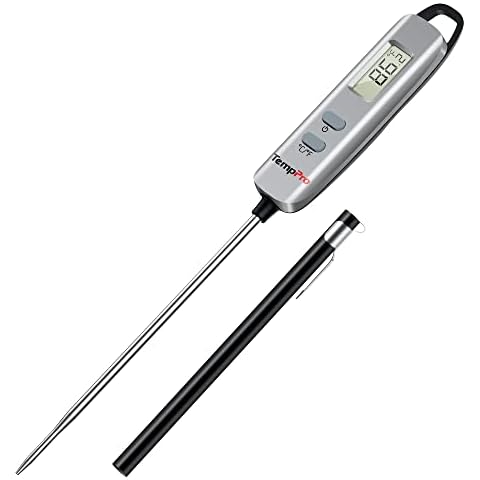 TempPro F05 Digital Meat Thermometer for Cooking with Motion Sensing,  Waterproof Food Thermometer for Kitchen BBQ Oil Grill Smoker Candy  Thermometer