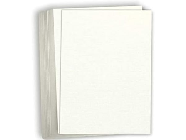 Ultimate White Card Stock - 12 x 12 LCI Linen 80lb Cover - LCI Paper