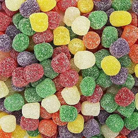 The Nutty Fruit House Pufflettes Gummy Bites Candy (Raspberry Blue & White,  5 Pound (Pack of 1))
