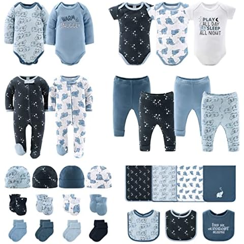 Spasilk Baby Essential Newborn Layette Set Grey Celestial 0-6 Months