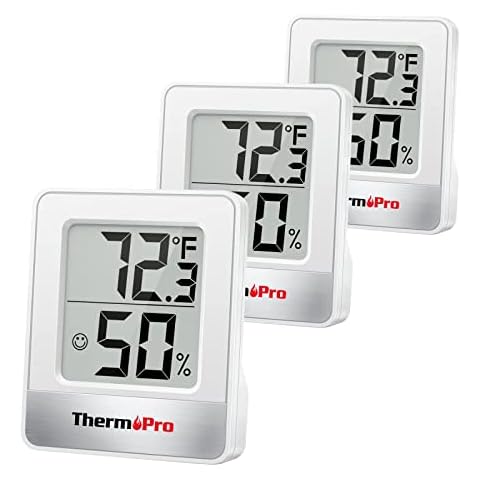 Mini Embedded Thermometer Hygrometer: Monitor Temperature & Humidity in  Your Home, Greenhouse, Garden, Cellar & Fridge!(You can switch between  degrees Fahrenheit and degrees Celsius)