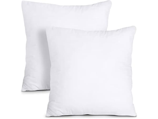 MENGT Throw Pillow Inserts 18” X 18 Set of 4 Ultra-Soft Hypoallergenic  Square