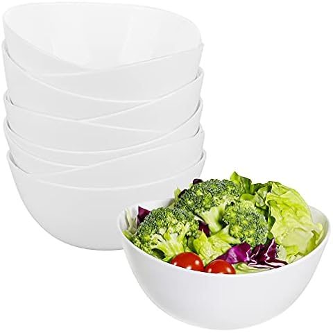 YBM HOME 8-Inch Plastic Serve Mixing Bowl for Everyday Meals -  Ideal for Cereal, Snacks, Popcorn, Salad, and Fruits, Microwave Safe, Pink:  Serving Bowls