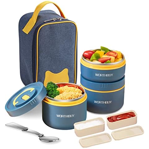  TiLeMiun Portable Thermal Lunch Container For Kid