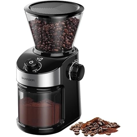 Timer Burr Coffee Grinders