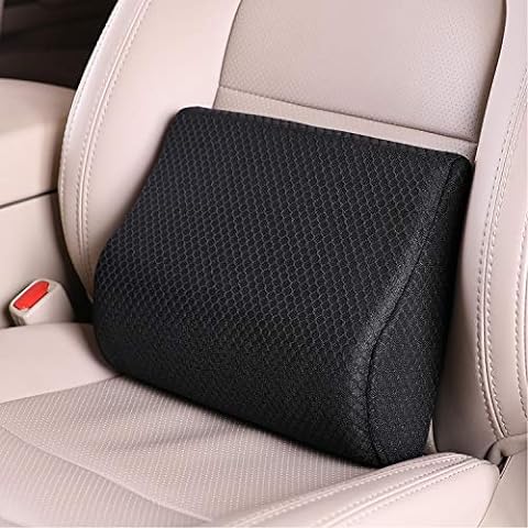 Elmara Car Seat Cushion for Car Seat Driver & Lumbar Support Pillow for Car  2-Piece Combo - Car Pillow for Driving Seat - Lumbar Pillow for Car Back