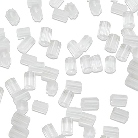  BEADNOVA Earring Backs for Studs Plastic Rubber Clear