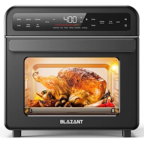 Oven Countertop, Dual Zone Toaster Oven Air Fryer Combo 29QT/28L Extra  Large Capacity with 12