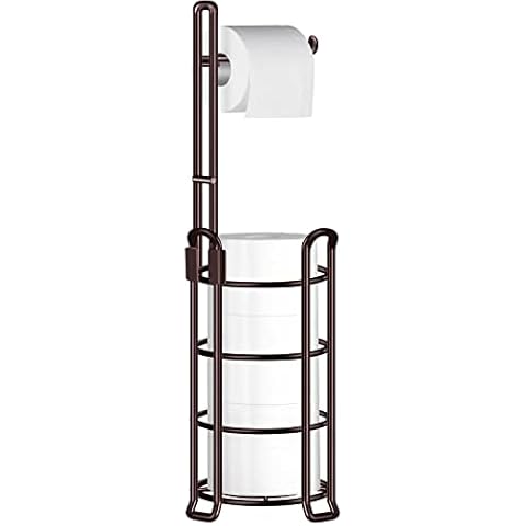 Kitsure Toilet Paper Holder Stand - Free-Standing with a Weighted Base