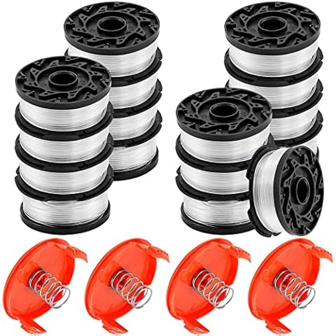 Spool Replacement Parts For Black And Decker Af-100 With 30 Feet 0.2 Inch  Line Trimmer Spool Replacement Assembly, 12 Replacement Spools, 2 Spool  Covers And Springs 