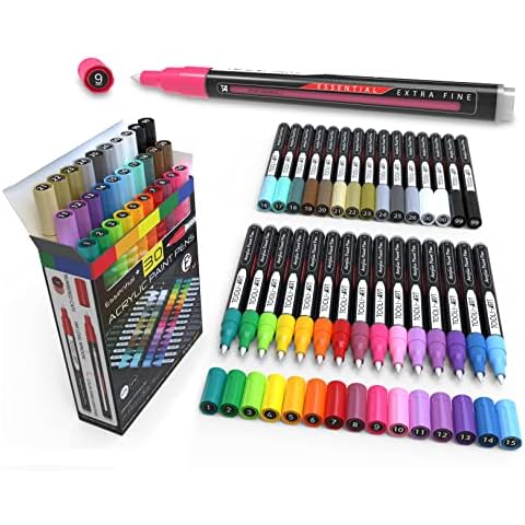 28 Southwestern Colors Acrylic Paint Pens Studio Color Series Markers Set  0.7mm Extra Fine