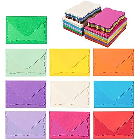 100 Pieces Christmas A6 Envelopes Colorful 4x6 Envelopes for Greeting  Cards, Birthday, Weddings, Baby Shower Invitation Cards (6 1/2 x 4 3/4  Inches
