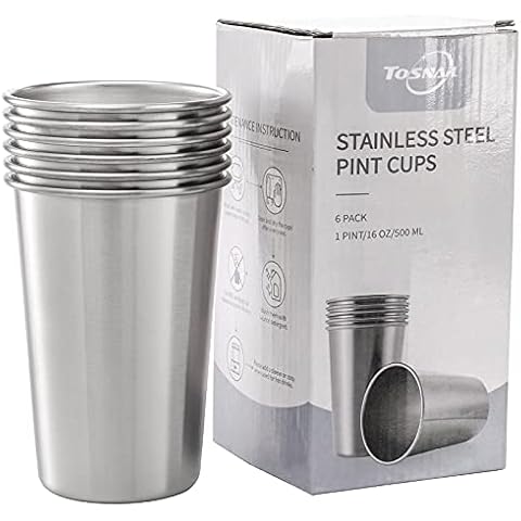 US Acrylic Camden Kids Plastic 12 oz. Drinking Glasses (Pack of 6) Stackable Juice Cups | Made in USA | Reusable, BPA-Free, Top-Rack Dishwasher Safe