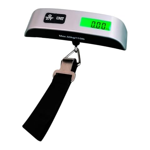 Etekcity Luggage Scale, Travel Essentials, Digital Weight Scales for Travel  Accessories, Portable Handheld Scale with Temperature Sensor, Rubber