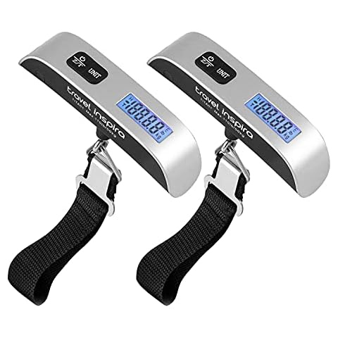 Travel Inspira TSA Approved Luggage Strap - Adjustable Length with  Combination Lock and Digital Luggage Scale 110 Pounds, Battery Included