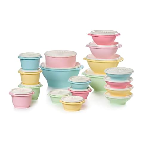  Tupperware Set of 5 Smidgets 1 Ounce Mini Containers Green:  Home & Kitchen