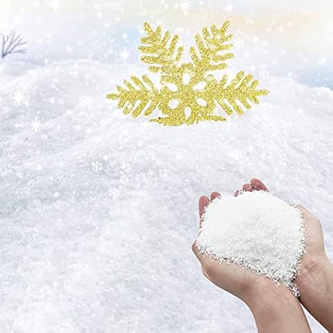 Instant Snow Powder Makes 15 GALLONS for Slime and Holiday Decorations Fake  Snow