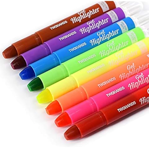 TWOHANDS Outline Markers,Glitter Pens,Metallic Markers,Fun Pens,12 Assorted  Colors,Great for drawing lines on Paper,Posters,Greeting and Gift Cards