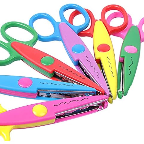 Incraftables 6pcs Decorative Pattern Edge Craft Scissors 10pcs Small Paper  Hole Punch Shapes 10pcs Colorful Papers. Best for Fun DIY Scrapbooking  Crafting Projects for Kids Adults.