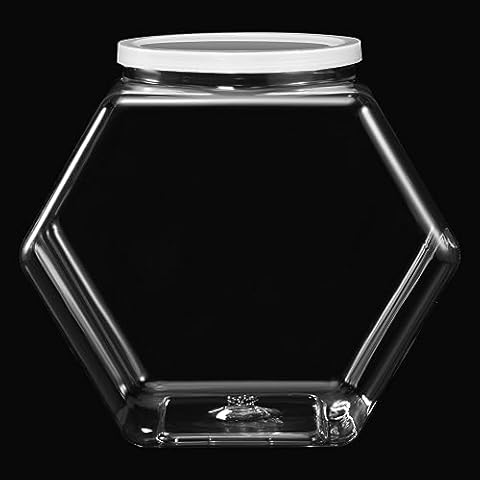 High Quality Cookie Jar 75.½ Ounce Glass Jar (2 Pack) With Plastic
