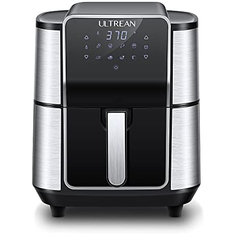 Ultrean Air Fryer, 4.2 Quart (4 Liter) Electric Hot Air Fryers Oven Oilless  Cooker with LCD Digital Screen and Nonstick Frying Pot, ETL/UL  Certified,1-Year Warranty,1500W (White) 