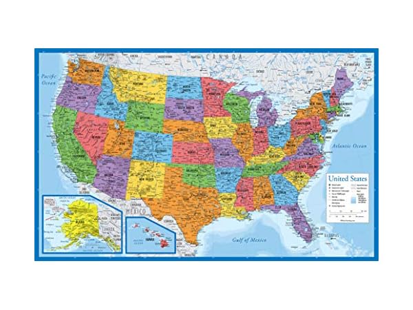 The 10 Best United States Wall Maps Of 2024 Reviews FindThisBest   51NJ3EkNpBL.  CR0,0,600,450 