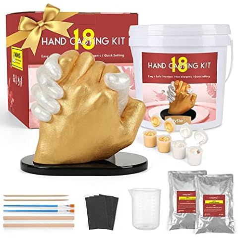 Baby Hand Casting Kit, UnityStar Baby Hand Mold Kit for Infant Hand & Foot  Mold Baby Sculpture Supplies Keepsake Plaster for First Birthday, Newborn