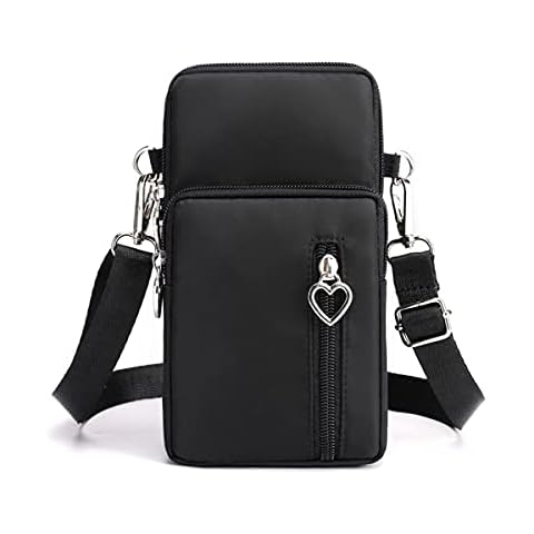 Cell Phone Bag, PU Leather Crossbody Cellphone Purse for Women, Touch  Screen Cell Phone Pouch Holder Shoulder Bag with Clear Window Pockets  Straps Fit for iPhone, Samsung Galaxy, 6.5 Phones 