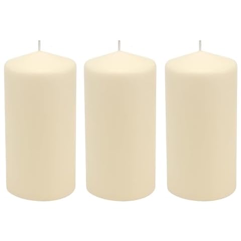 Unscented Pillar Candles