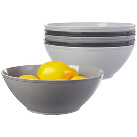 DecorRack Serving Bowl with Lid, Extra Large BPA Free Plastic Bowl, Random  Colors (1 Container) 