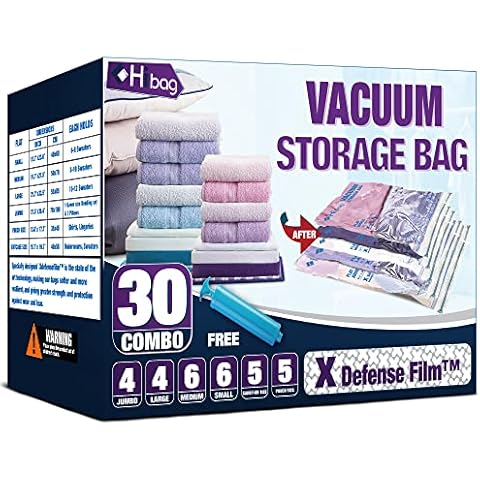 Spacesaver Premium Space Saver Vacuum Storage Bags Variety Pack, Small,  Medium, Large, & Jumbo Size, 15