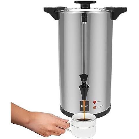 Amko 1500 Watts Commercial Coffee Urn, 15 Litres, 100 Cups Capacity