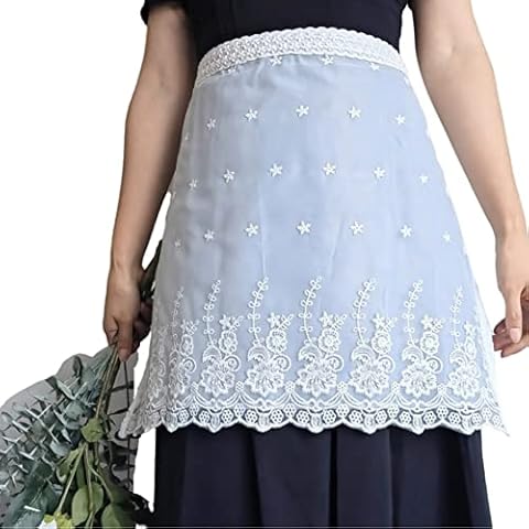 Best Sellers-retro Ruffle Apron Fancy Cute White Apron For Kitchen Cooking  Baking Cleaning Maid Costume Frilly Adorable Waitress Aprons Vintage Costum