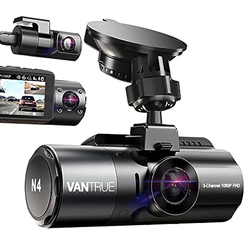 Vantrue E1 Lite 1080p WiFi Mini Dash Cam with GPS and Speed, Free App, Voice Control Front Car Dash Camera, 24 Hours Parking Mode, Night Vision, Motio