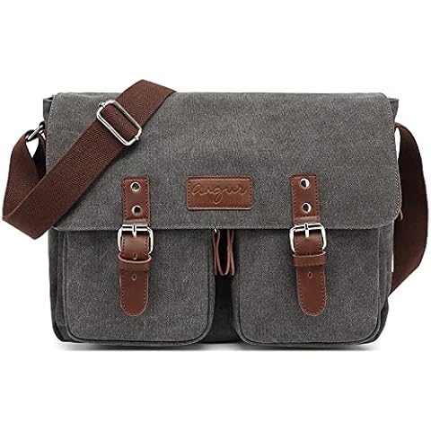 VARLIVOO Men's Sling Bag Men Chest Bag with USB Port Shoulder Bags  Crossbody Bag Travel Waterproof PU Leather