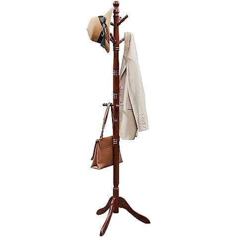  GOFLAME 73 Coat Rack Freestanding, Wooden Coat Tree