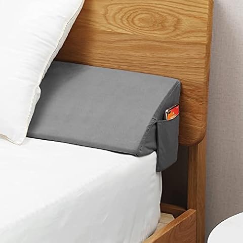 SnugStop Bed Headboard Wedge Mattress Bed Wedge Bed Gap Filler Triangle  Pillow King Queen Full Twin Gap Filler Between Your Headboard and Mattress  Don't Lose Your Pillow (Full) 